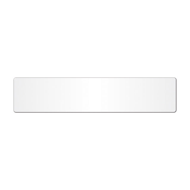 Car acrylic standard oblong: 520 x 111mm (No British Standard Mark) with square-cut edge