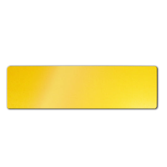 Eco-plate oversized car rear yellow ABS backing: 533 x 152mm