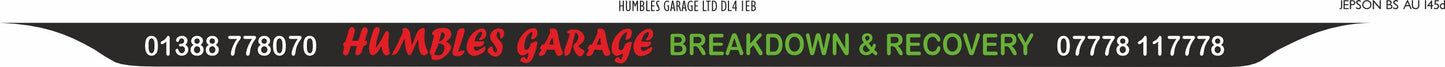 Acrylic  520 x 125 **FULL** LIPPED PRINTED