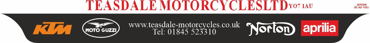 Motorcycle Lipped Acrylic to BS AU 145e: 237 x 189mm (pre-printed)