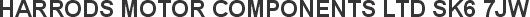 Made-up car standard oblong front plate: 520 x 111mm with UK Identifier