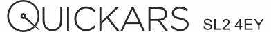 Made-up car standard oblong rear plate: 520 x 111mm with UK Identifier