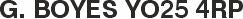 Made-up oversize car rear plate: 533 x 152mm with UK Identifier