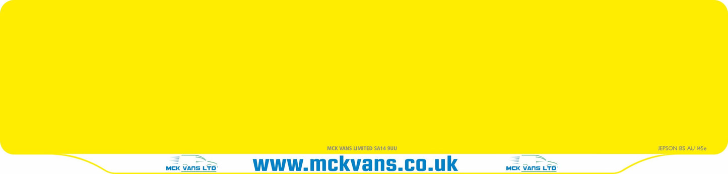 Acrylic  520 x 125 **FULL** LIPPED PRINTED