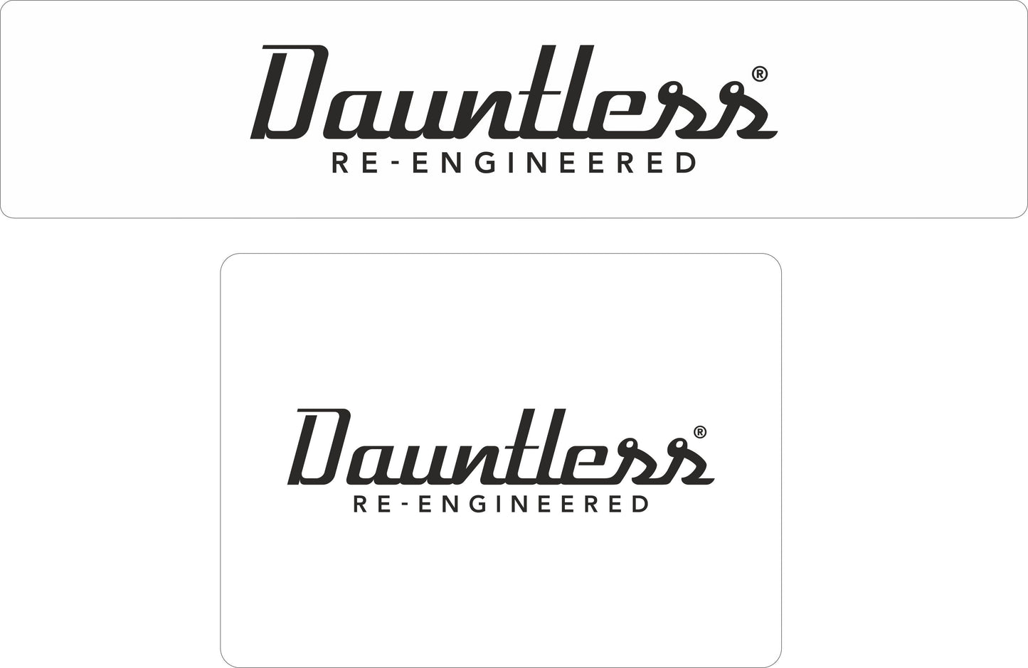 Made-up car standard oblong front plate: 520 x 111mm