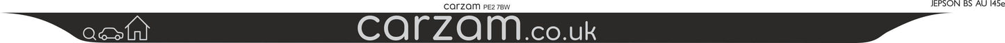Made-up car standard oblong rear plate: 520 x 111mm with UK Identifier