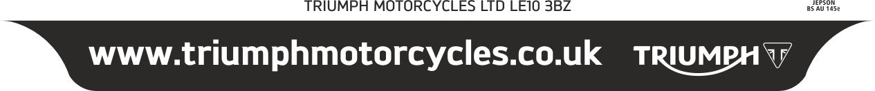 Motorcycle Lipped Acrylic to BS AU 145e: 237 x 189mm (pre-printed)