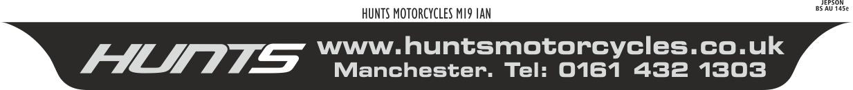 Motorcycle Lipped Acrylic to BS AU 145e: 237 x 189mm (pre-printed)