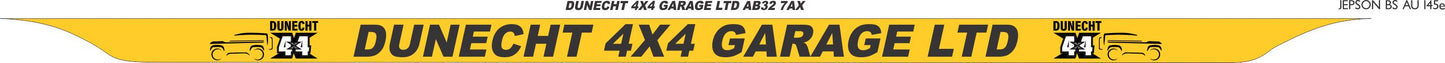 Oversize Car Lipped Acrylic: 533 x 144mm (pre-printed)