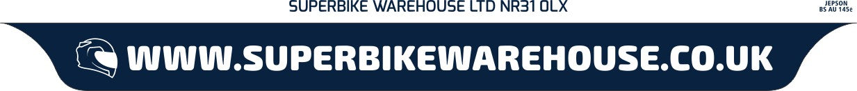 Motorcycle Lipped Acrylic to BS AU 145e: 237 x 189mm (pre-printed)