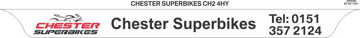 Motorcycle Lipped Acrylic to BS AU 145e: 237 x 189mm (pre-printed)