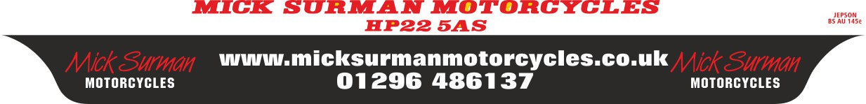 Motorcycle Lipped Acrylic to BS AU 145e: 237 x 189mm (pre-printed)