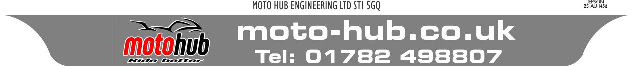 Motorcycle Lipped Acrylic to BS AU 145e: 237 x 189mm (pre-printed)