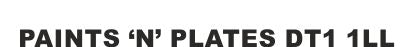 Made-up import front plate: 330 x 178mm