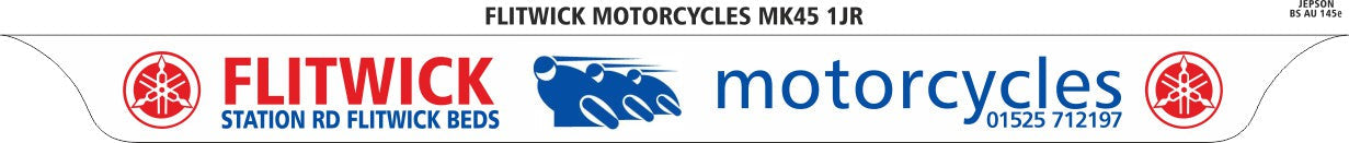 Made-up lipped motorcycle plate: 237 x 189mm