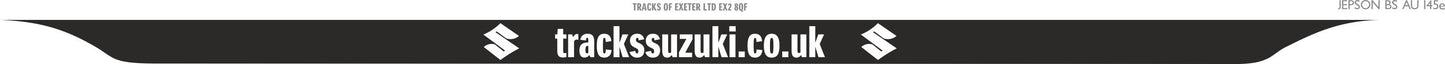 Car acrylic lipped oblong: 520 x 125mm with dry lip and green flash (pre-printed)
