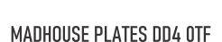 Made-up car standard oblong front plate: 520 x 111mm with SCO flag