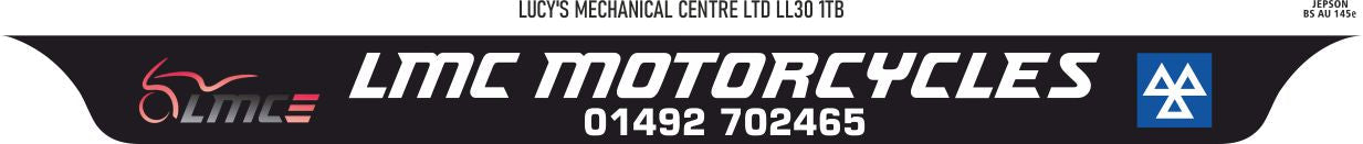 Motorcycle Lipped Acrylic to BS AU 145e: 237 x 189mm (pre-printed)