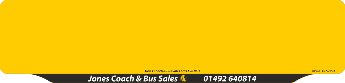 Acrylic  520 x 125 **FULL** LIPPED PRINTED