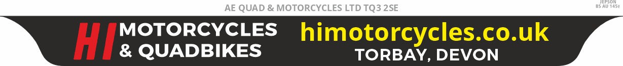 Made-up lipped motorcycle plate: 237 x 189mm