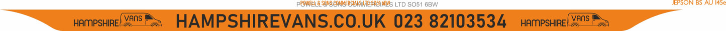 Acrylic  520 x 125 **FULL** LIPPED PRINTED