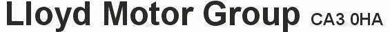 Made-up car standard oblong rear plate: 520 x 111mm with UK Identifier