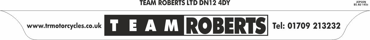 Motorcycle Lipped Acrylic to BS AU 145e: 237 x 189mm (pre-printed)