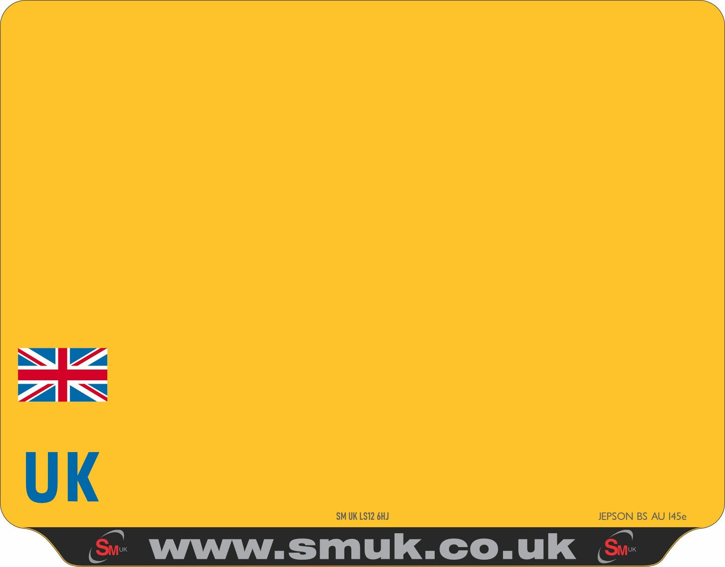 4x4 Car Lipped Acrylic: 284 x 222mm (pre-printed)