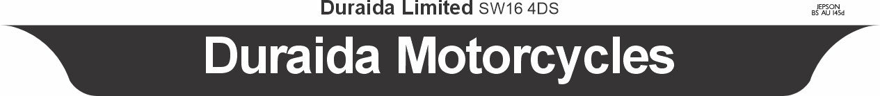 Motorcycle Lipped Acrylic to BS AU 145e: 237 x 189mm (pre-printed)