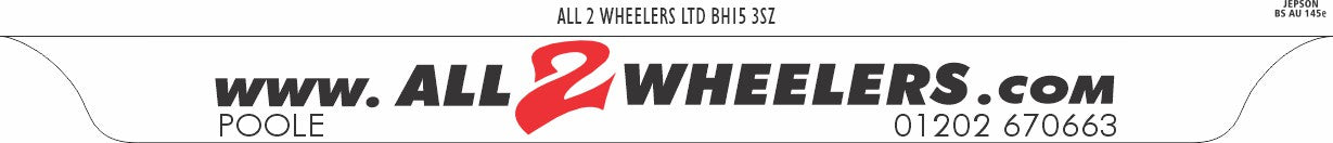 Motorcycle Lipped Acrylic to BS AU 145e: 237 x 189mm (pre-printed)