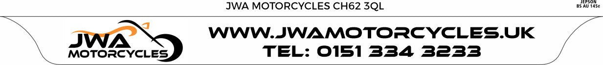 Motorcycle Lipped Acrylic to BS AU 145e: 237 x 189mm (pre-printed)