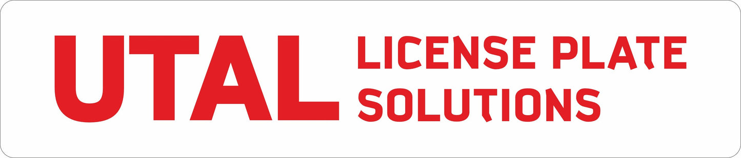 Made-up car standard oblong front plate: 520 x 111mm