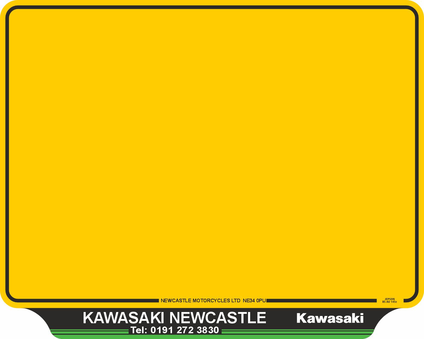 Motorcycle Lipped Acrylic to BS AU 145e: 237 x 189mm (pre-printed)