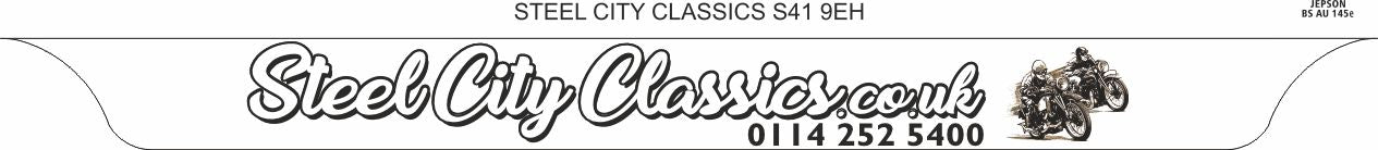 Motorcycle Lipped Acrylic to BS AU 145e: 237 x 189mm (pre-printed)