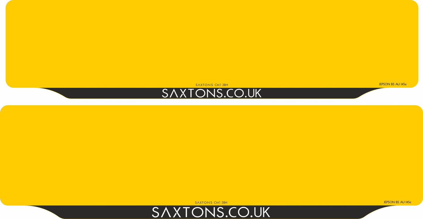 Oversize Car Lipped Acrylic: 533 x 144mm (pre-printed)