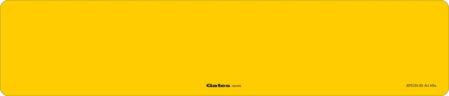 Car acrylic standard oblong: 520 x 111mm (pre-printed)