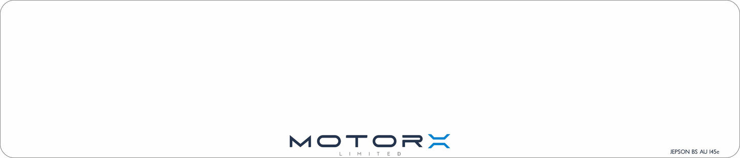 Car acrylic standard oblong: 520 x 111mm (pre-printed)