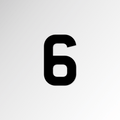 Black 3D Premium Car Digits (Packed in 5s)