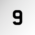 Black 3D Premium Car Digits (Packed in 5s)