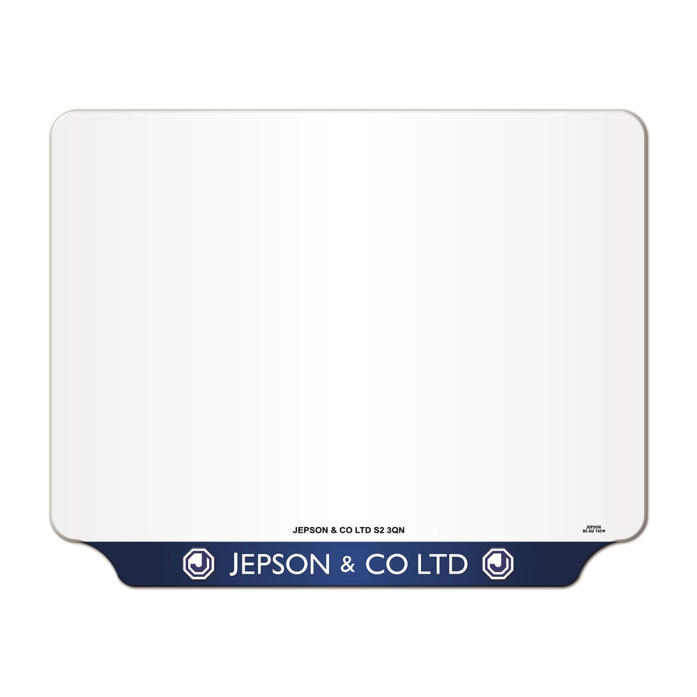 Motorcycle Lipped Acrylic to BS AU 145e: 237 x 189mm (pre-printed)