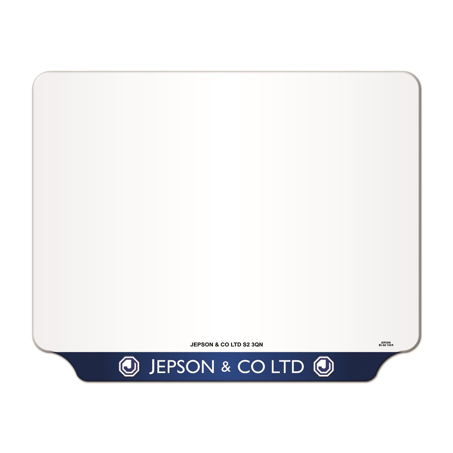 Motorcycle Lipped Acrylic to BS AU 145e: 237 x 189mm (pre-printed)