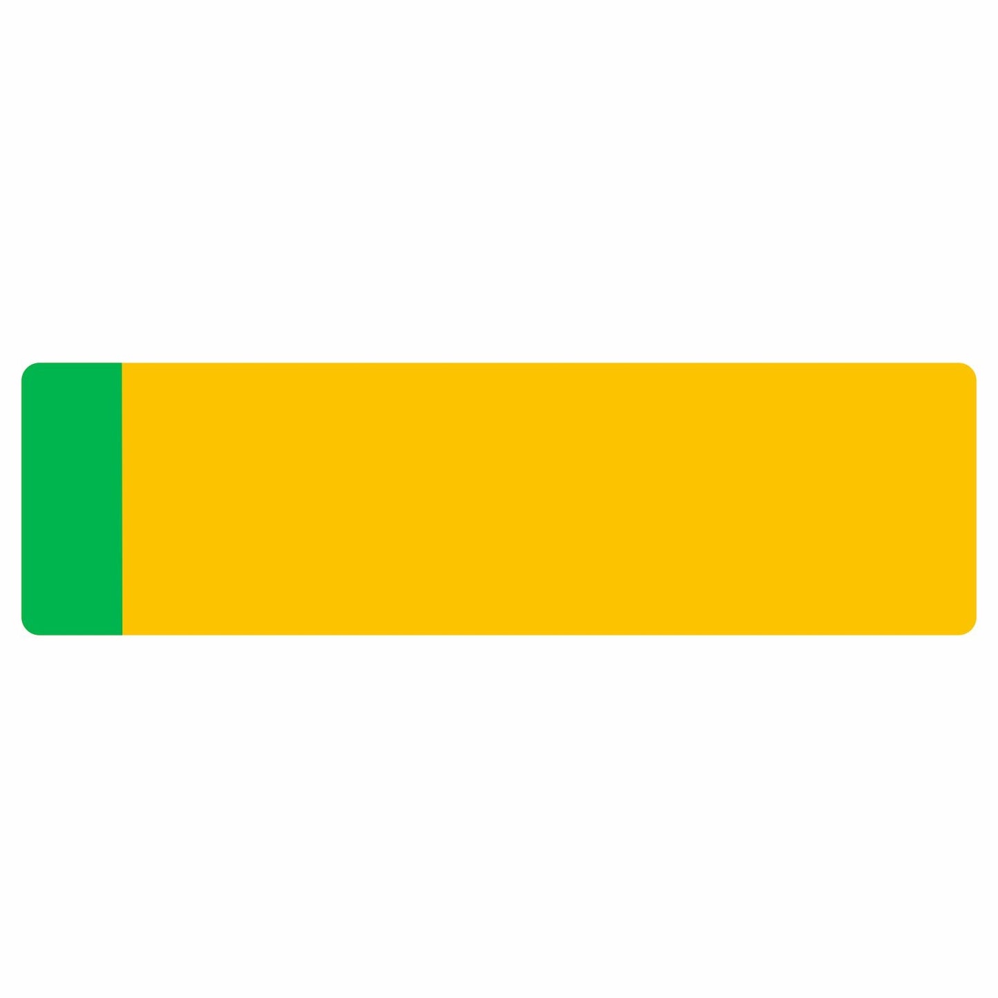 Oversize Car Nikkalite™ Yellow Reflective: 533 x 152mm with green flash
