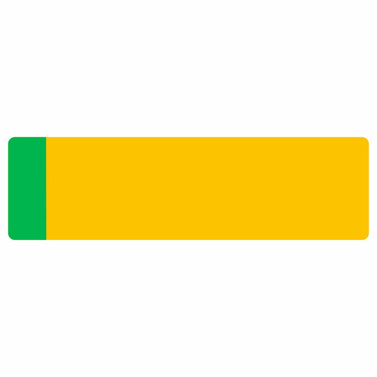Oversize Car Nikkalite™ Yellow Reflective: 533 x 152mm with green flash