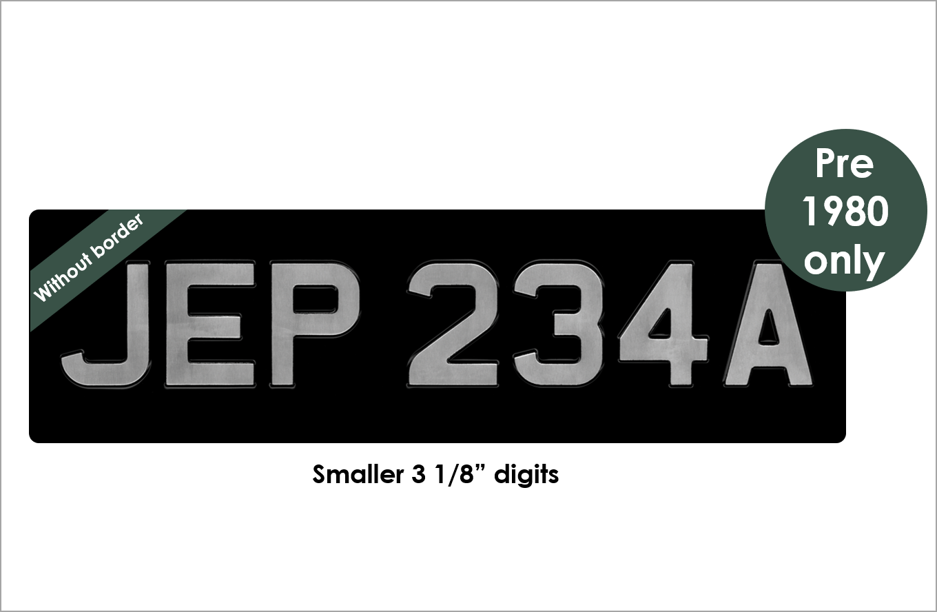 Embossed oversize 21 x 6" with 3 1/8" digits