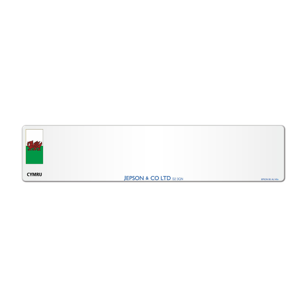 Acrylic  520 x 111 *Wales Flag* PRINTED