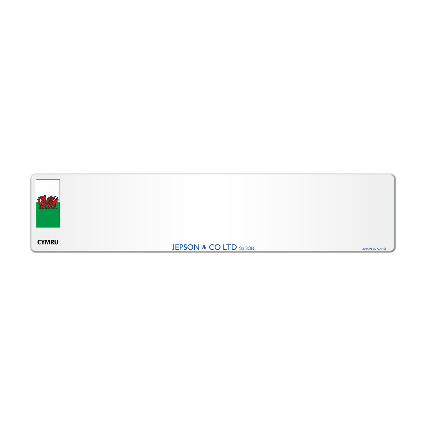 Acrylic  520 x 111 *Wales Flag* PRINTED