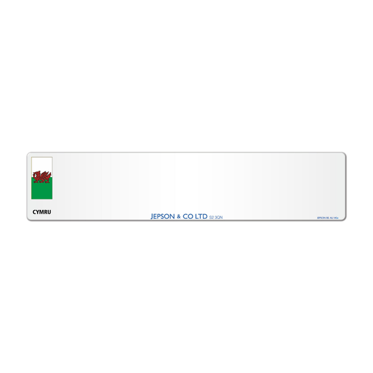 Acrylic  520 x 111 *Wales Flag* PRINTED
