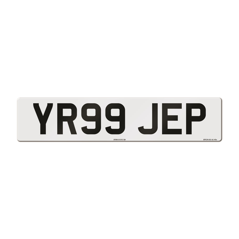 Made-up car standard oblong front plate: 520 x 111mm