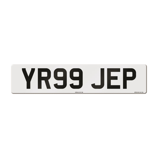 Made-up car standard oblong front plate: 520 x 111mm