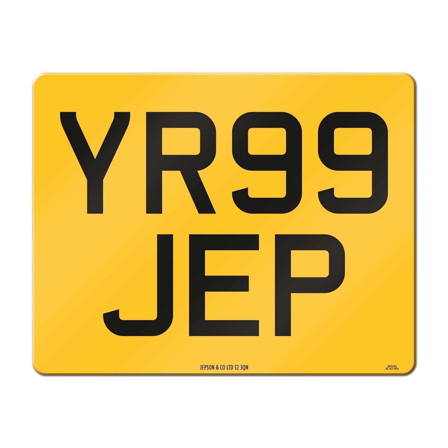 Made-Up Motorcycle Rear Plate: 237 x 178mm